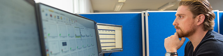 student in computer lab