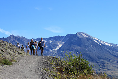 mountain view on field trip