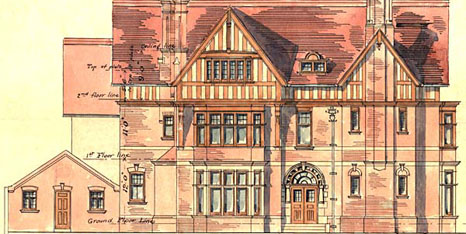 Elevation to Cavendish Road